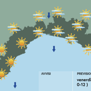 Meteo, dopo la pioggia tempo abbastanza soleggiato e aumento delle temperature in Liguria