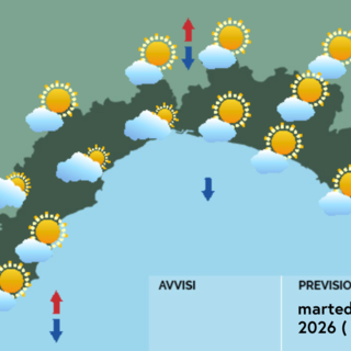 Meteo, mattinata stabile e soleggiata su gran parte della Liguria