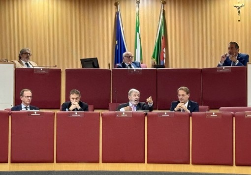 La reazione del presidente Marco Bucci in aula La reazione del presidente Marco Bucci in aula