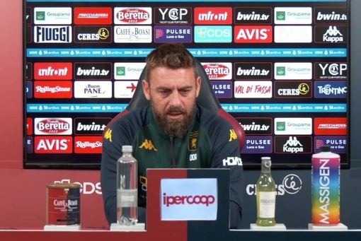 Genoa, De Rossi rilancia in vista dell'Udinese: “Coraggio anche nel 4-0 a Bergamo. Sappiamo l'obiettivo, non possiamo demoralizzarci” Genoa, De Rossi rilancia in vista dell'Udinese: “Coraggio anche nel 4-0 a Bergamo. Sappiamo l'obiettivo, non possiamo demoralizzarci”