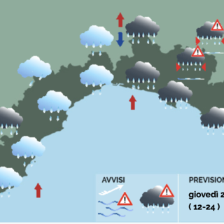 Meteo, dalle 6 è di nuovo allerta sulla Liguria: piogge e venti di burrasca Meteo, dalle 6 è di nuovo allerta sulla Liguria: piogge e venti di burrasca