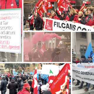 Sciopero generale, oltre 6 mila in piazza a Genova contro la Manovra del Governo Meloni (Video)