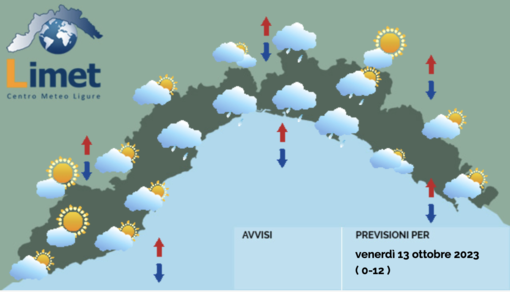Meteo, in arrivo deboli perturbazioni che interesseranno la Liguria anche nel fine settimana Meteo, in arrivo deboli perturbazioni che interesseranno la Liguria anche nel fine settimana