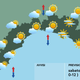 Meteo, al mattino nubi sparse sul settori interni del ponente
