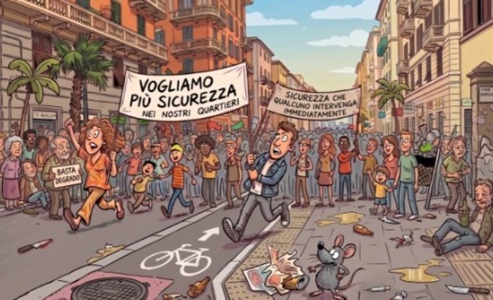 Il volantino diffuso dai comitati di quartiere