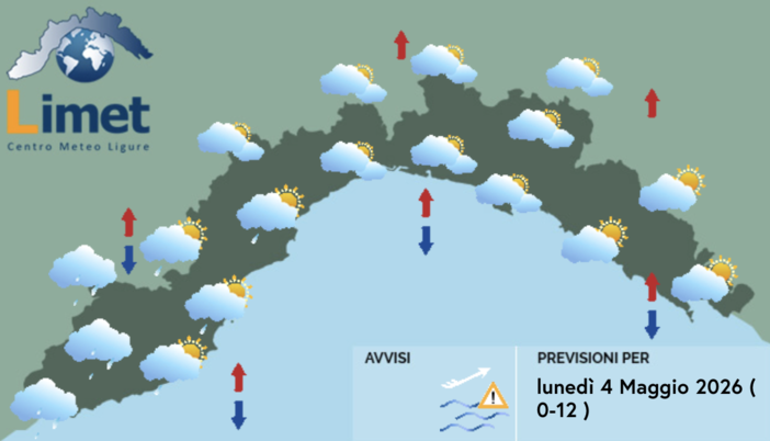 Meteo, arriva la pioggia sulla Liguria: prime precipitazioni a Ponente e sul centro della regione