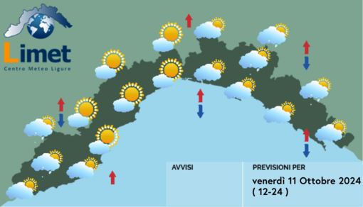 Meteo, si allontana la perturbazione che ha interessato la Liguria ma non si escludono piovaschi Meteo, si allontana la perturbazione che ha interessato la Liguria ma non si escludono piovaschi