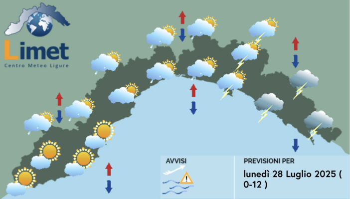 Meteo, una mattinata di pioggia sulla Liguria, ma nel pomeriggio torna il sole Meteo, una mattinata di pioggia sulla Liguria, ma nel pomeriggio torna il sole