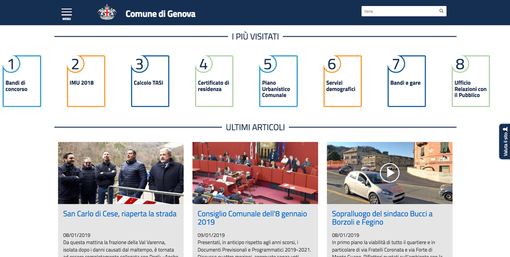 Il Comune cambia faccia sulla rete: online il nuovo sito dell'amministrazione genovese