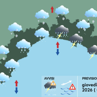 Meteo, precipitazioni localmente intense anche a carattere temporalesco
