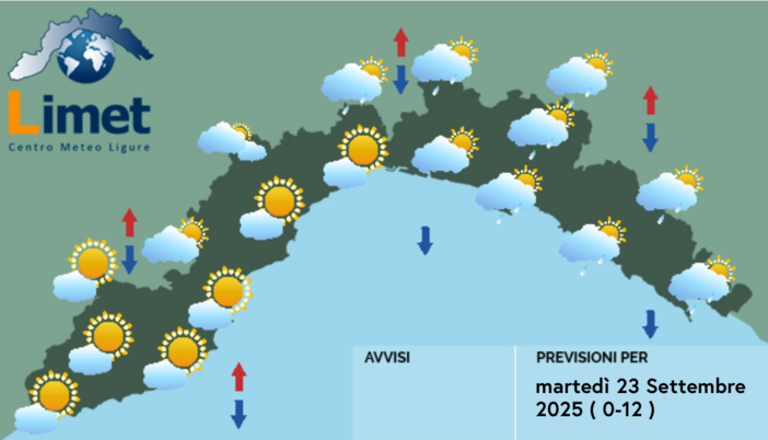 Meteo, al mattino possibili veloci rovesci nelle aree interne del settore centrale Meteo, al mattino possibili veloci rovesci nelle aree interne del settore centrale