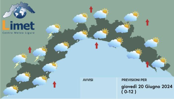 Meteo, previsti rovesci carichi di sabbia sulla Liguria Meteo, previsti rovesci carichi di sabbia sulla Liguria