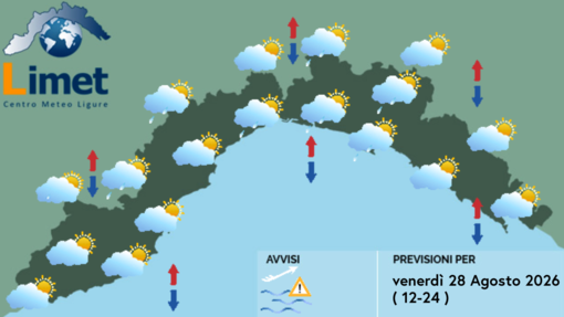 Meteo, al mattino piogge diffuse sul settore centro-occidentale della Liguria Meteo, al mattino piogge diffuse sul settore centro-occidentale della Liguria