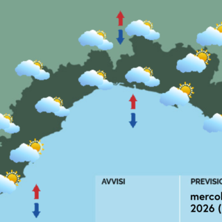 Meteo, mattinata nuvolosa con possibili rovesci sul centro della Liguria