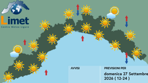 Meteo, al mattino qualche velatura a Ponente Meteo, al mattino qualche velatura a Ponente