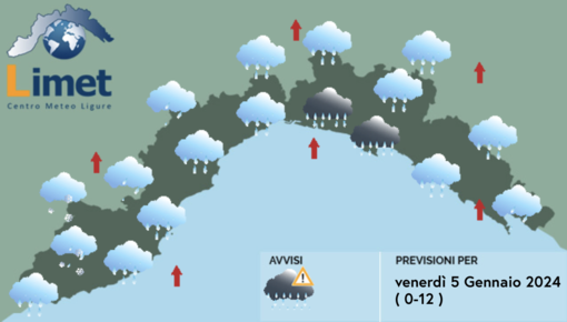 Meteo, piogge intense su gran parte della Liguria