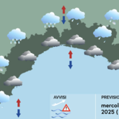 Meteo, ancora maltempo su tutta la Liguria e temperature massime in calo