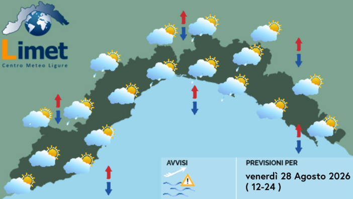 Meteo, al mattino piogge diffuse sul settore centro-occidentale della Liguria Meteo, al mattino piogge diffuse sul settore centro-occidentale della Liguria