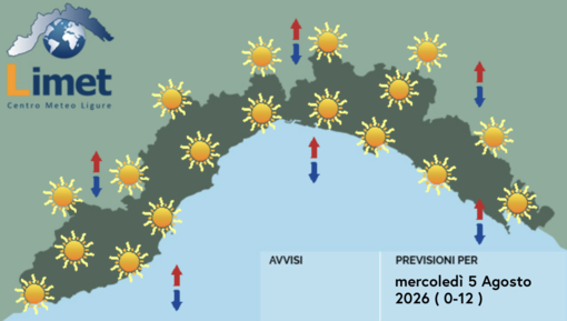 Meteo, tempo stabile e prevalentemente soleggiato sulla Liguria con temperature sempre superiori alla media Meteo, tempo stabile e prevalentemente soleggiato sulla Liguria con temperature sempre superiori alla media