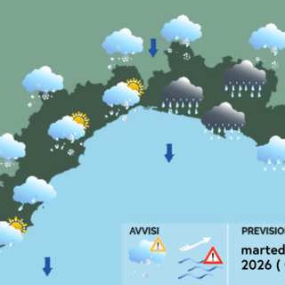 Meteo, al mattino piogge intense a carattere di nubifragio sul settore centrale della regione