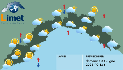 Meteo, al mattino possibili brevi piovaschi sul centro-levante della Liguria Meteo, al mattino possibili brevi piovaschi sul centro-levante della Liguria