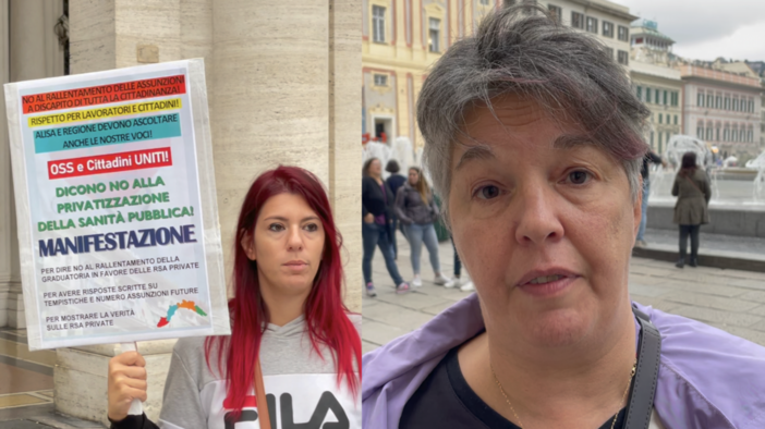 Sciopero Oss in piazza De Ferrari: “No alla privatizzazione della sanità pubblica” Sciopero Oss in piazza De Ferrari: “No alla privatizzazione della sanità pubblica”