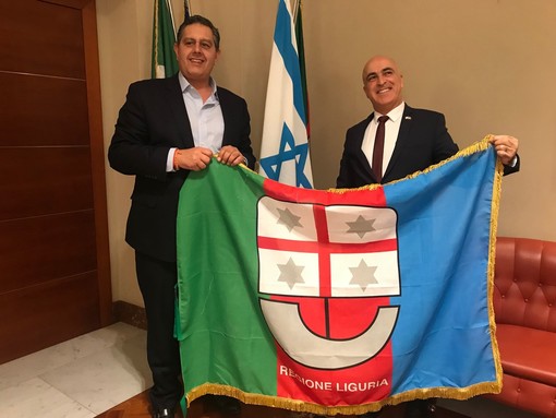 Regione Liguria: l'incontro tra Toti e l'ambasciatore d'Istraele Eydar