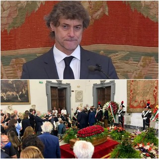 Funerali di Piero Angela, l'ultimo saluto del figlio Alberto: &quot;Negli ultimi giorni mi ha insegnato a non aver paura della morte&quot;