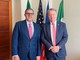 Il presidente Giovanni Toti incontra il console americano Robert Needham
