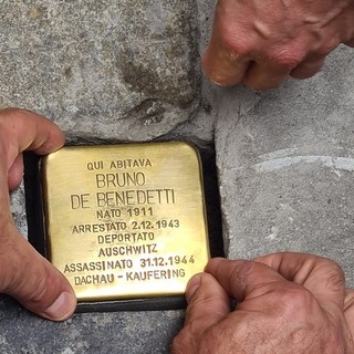 Una nuova pietra d'inciampo a Genova in onore della memoria di Bruno De Benedetti