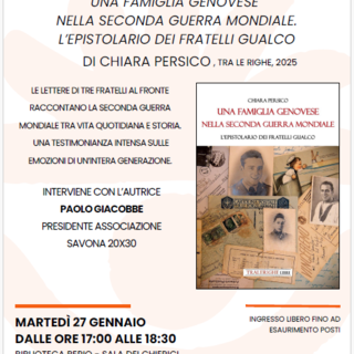 Giorno della Memoria, alla Berio letture della Seconda guerra mondiale