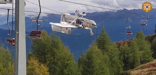 Sondrio: genovese precipita con un ultraleggero, è salvo