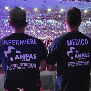 Olly al Ferraris, Anpas Liguria ha gestito oltre 220 interventi sanitari durante i concerti