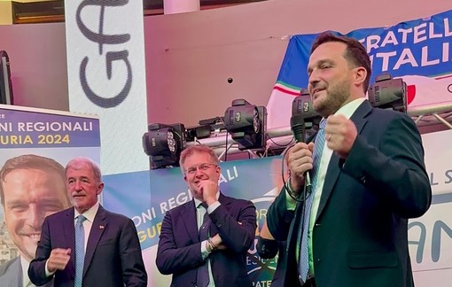 Elezioni regionali: Sergio Gambino dà il via alla sua campagna elettorale davanti a Bucci, Rosso e Fidanza