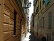 Pegli, pittori in strada in vico Sinope e la musica della banda Pegli, pittori in strada in vico Sinope e la musica della banda