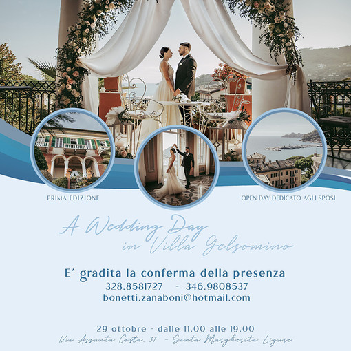 Wedding day dedicato ai futuri sposi  a Villa Gelsomino di Santa Margherita