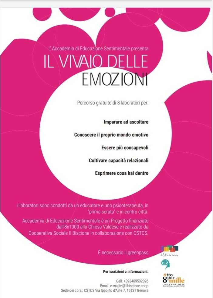 "Il Vivaio delle Emozioni", un percorso per incontrare se stessi dell’Accademia di Educazione Sentimentale