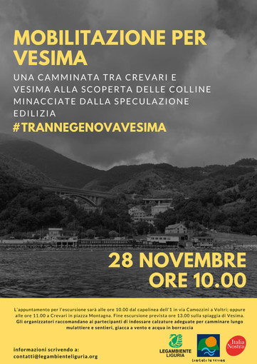 Comitati, Legambiente e Italia Nostra organizzano mobilitazione contro la cementificazione di Vesima
