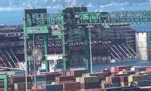 Camionista travolto al Vte: traffico in tilt per blocco porto Camionista travolto al Vte: traffico in tilt per blocco porto