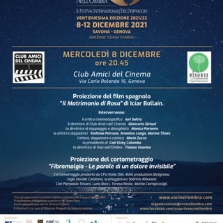 la 22esima edizione di “Voci nell’ombra" inizia mercoledì sera a Sampierdarena
