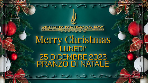 Lunedì 25 dicembre vivi l’esperienza del 𝐏ranzo di 𝐍atale al Victory Morgana di Sanremo
