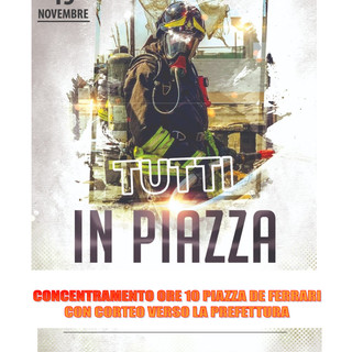 Domani vigili del fuoco in sciopero e manifestazione in piazza De Ferrari Domani vigili del fuoco in sciopero e manifestazione in piazza De Ferrari