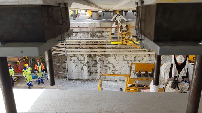 Pegli, completato il varo del nuovo sovrappasso ferroviario