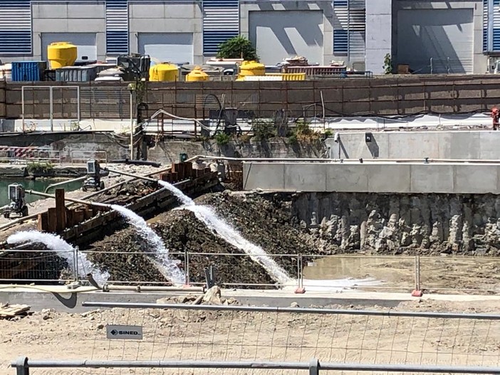 Waterfront di Levante: iniziati i lavori di riempimento acqueo all'ex Nira