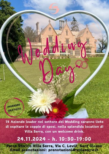 Wedding Day, la prima edizione della fiera sarà Villa Serra di Comago