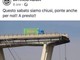 Azienda annuncia il &quot;ponte&quot; feriale con una foto del moncone del Morandi: indignazione in rete