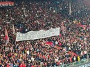 "Non possiamo rimanere indifferenti": la tifoseria del Genoa manifesta contro il genocidio a Gaza