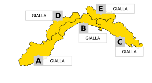 Temporali su tutta la Liguria: scatta l'allerta gialla