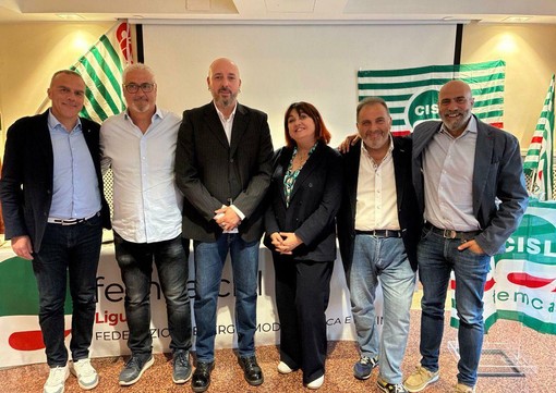 Alessandro Belloni nuovo segretario generale della Femca Liguria, la federazione Energia, Moda, Chimica della Cisl