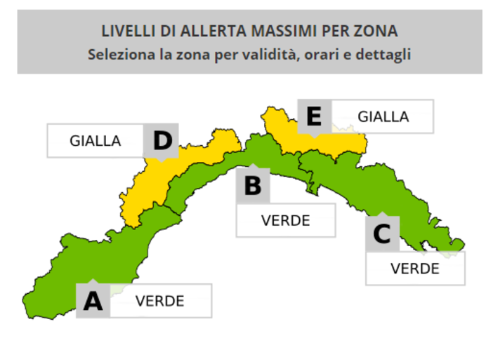 Maltempo, torna la neve nell'entroterra savonese: emanata l'allerta gialla dalle ore 18 di domani Maltempo, torna la neve nell'entroterra savonese: emanata l'allerta gialla dalle ore 18 di domani